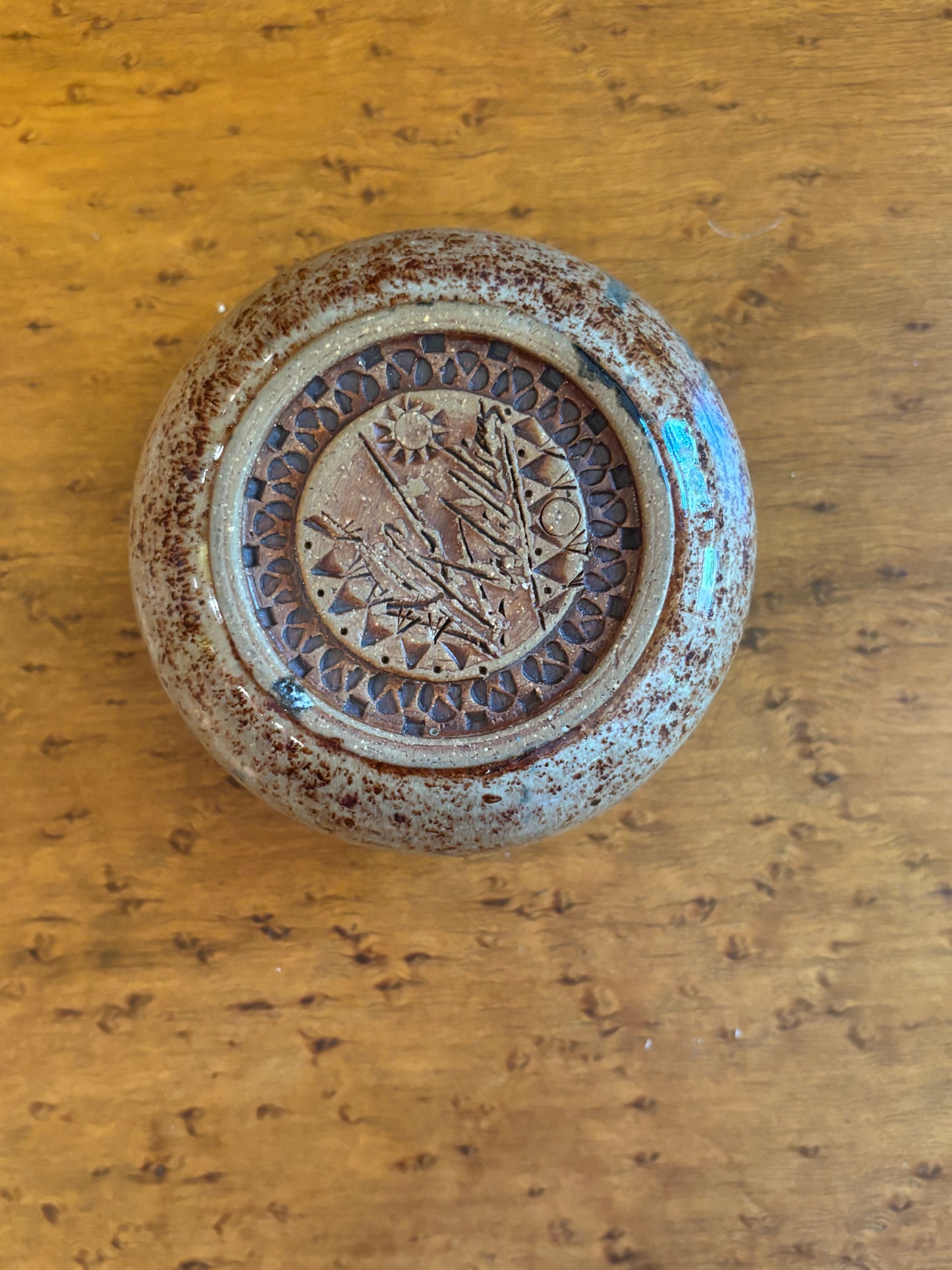 Small Glazed Pottery Bowl