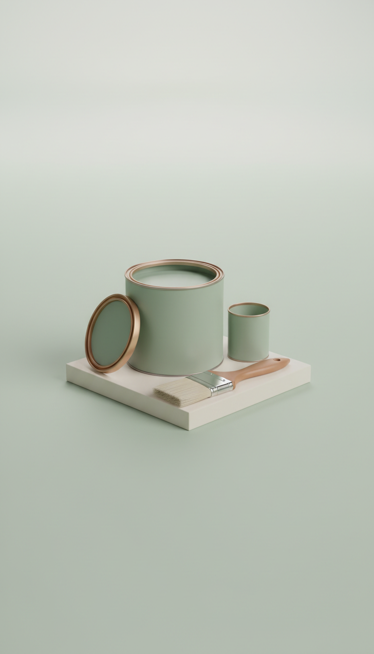 DIY mist green paint kit