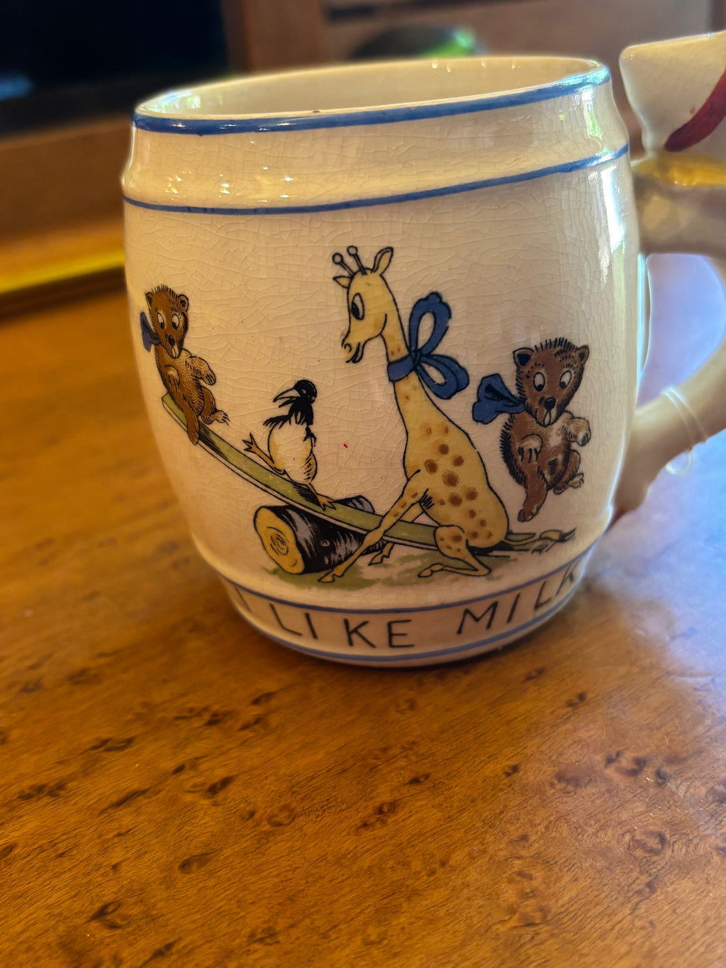 Vintage "I Like Milk" Mug