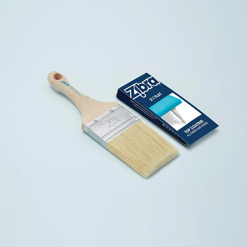 ZIBRA 2.5" Stubby Handle Top Coat PAINTBRUSH