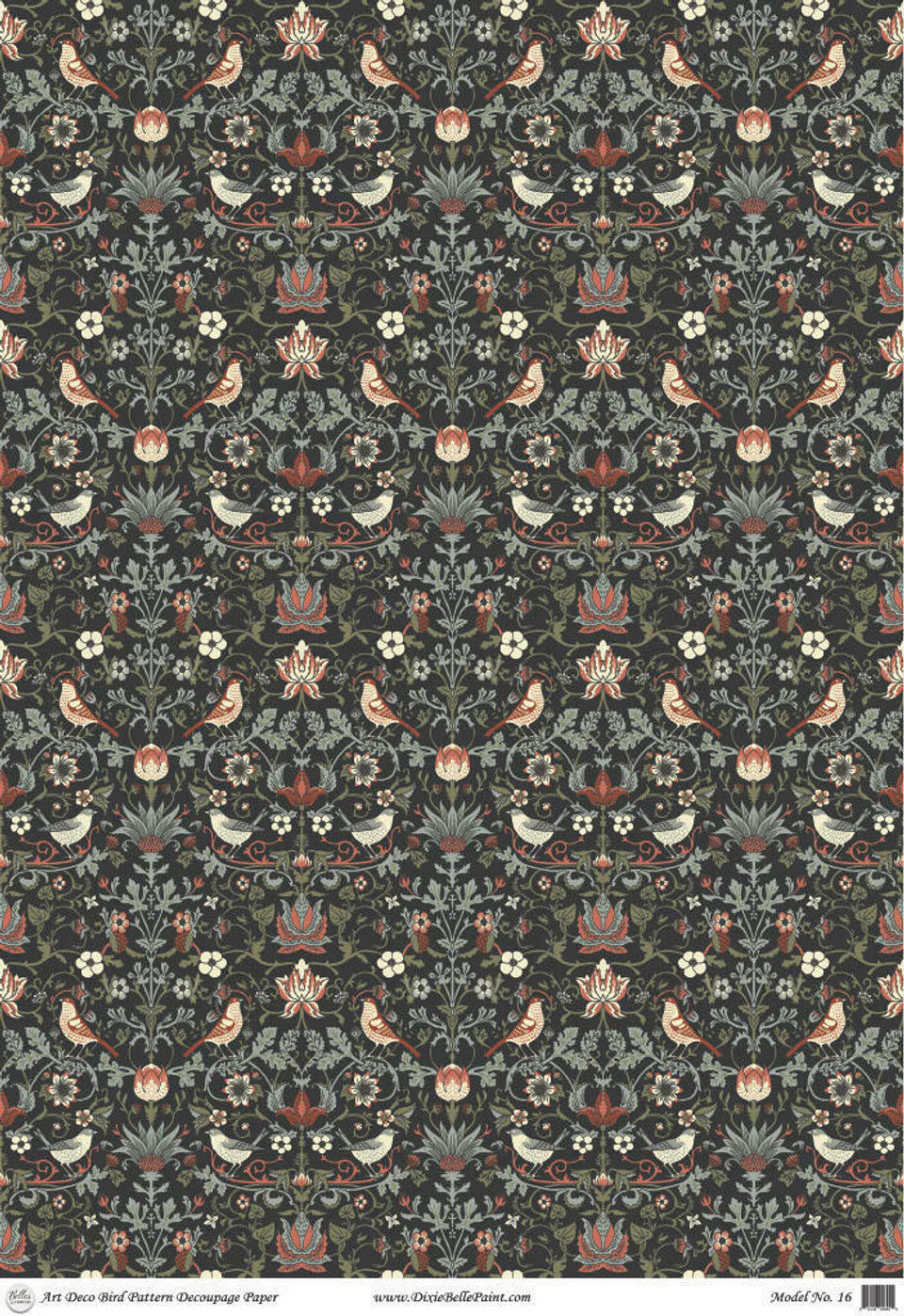 Belles and Whistles Premium Decoupage Rice Paper 22.375" x 33.125" / Dixie Belle Paint