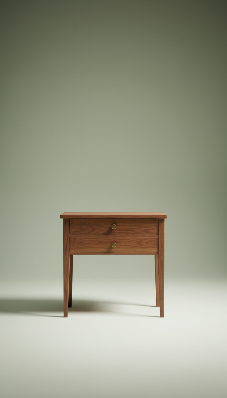 Restored walnut side table