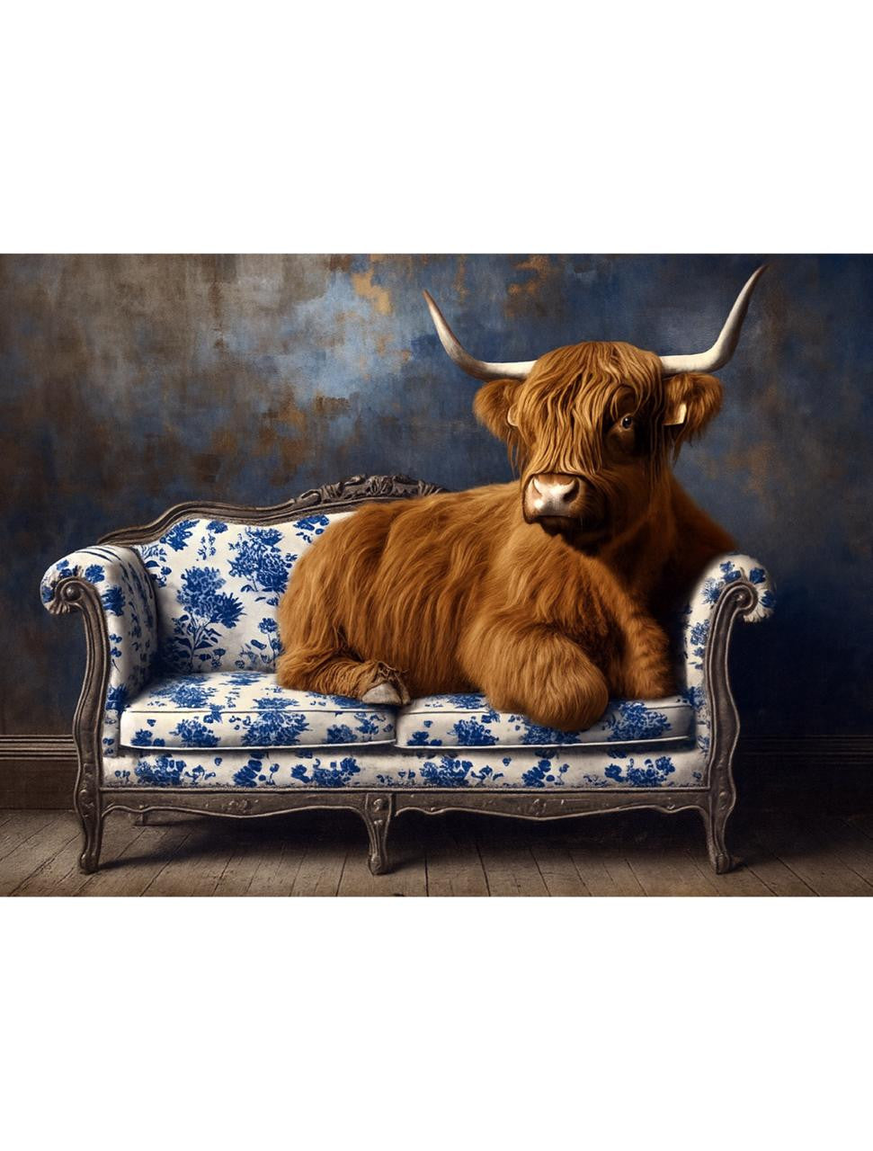 Highland Cow-ture Rice Decoupage Paper