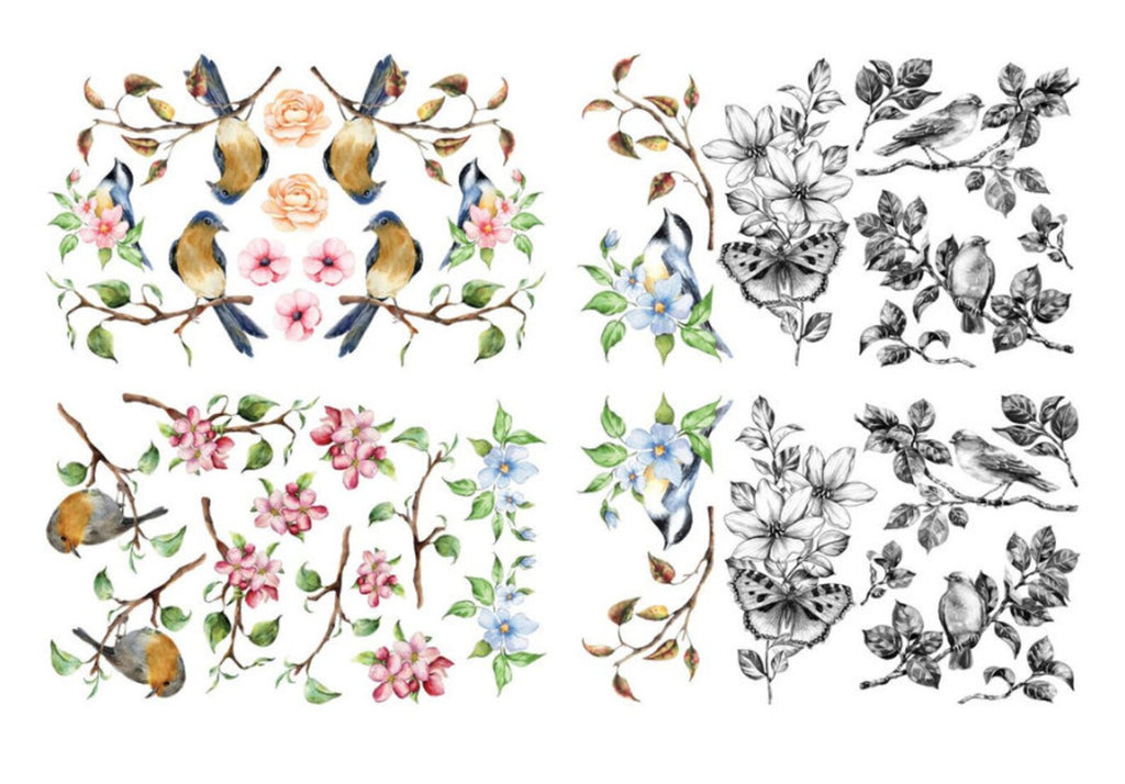 Small Belles & Whistles Transfer 6" x 12" / Dixie Belle Paint