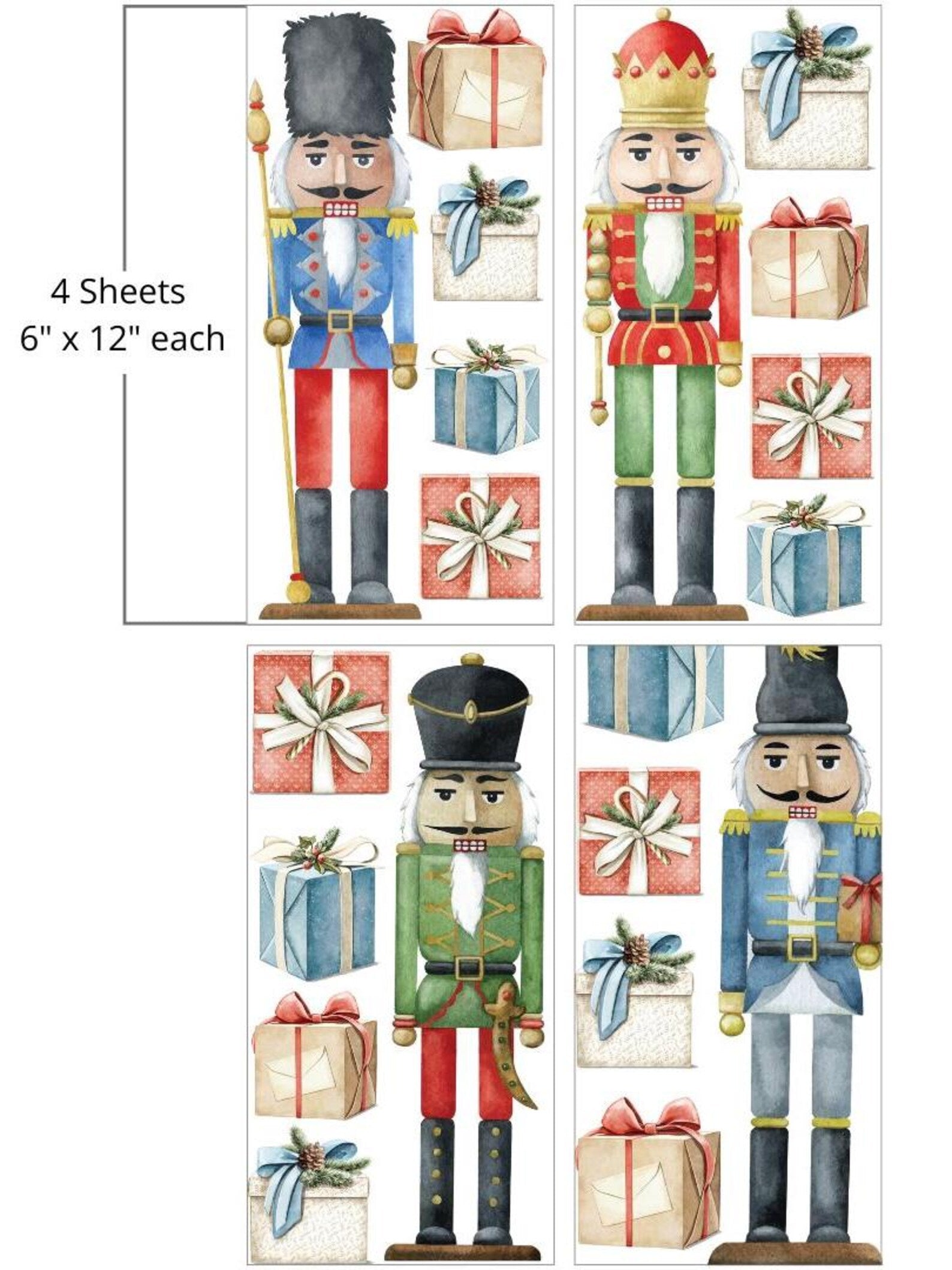 Small Belles & Whistles Transfer 6" x 12" / Dixie Belle Paint