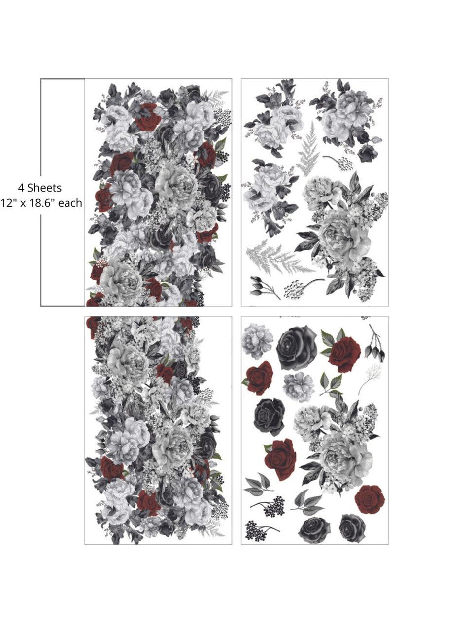 Large Belles and Whistles Transfer 24" x 37.2" / Dixie Belle Paint