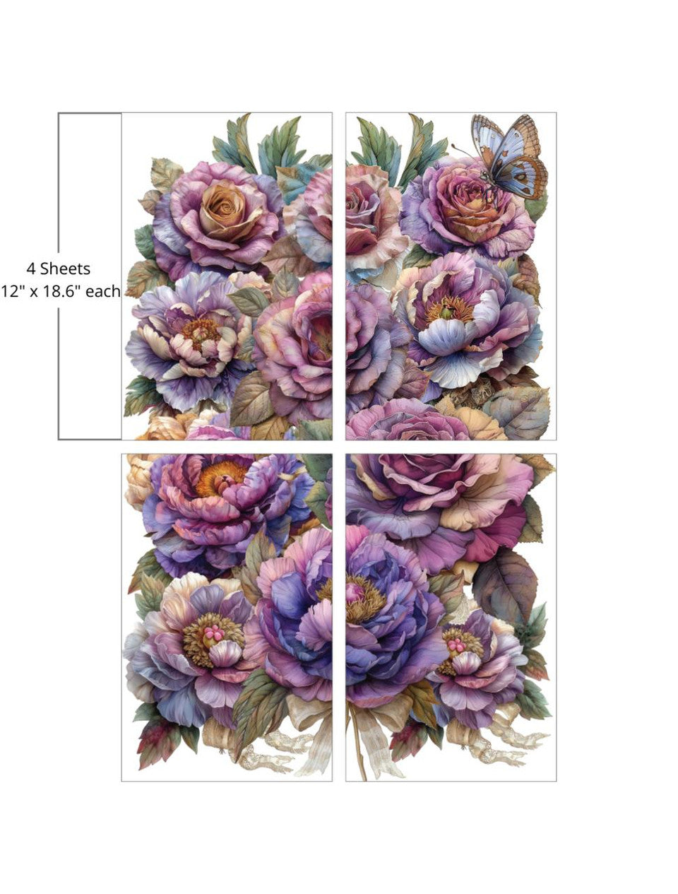 Large Belles and Whistles Transfer 24" x 37.2" / Dixie Belle Paint