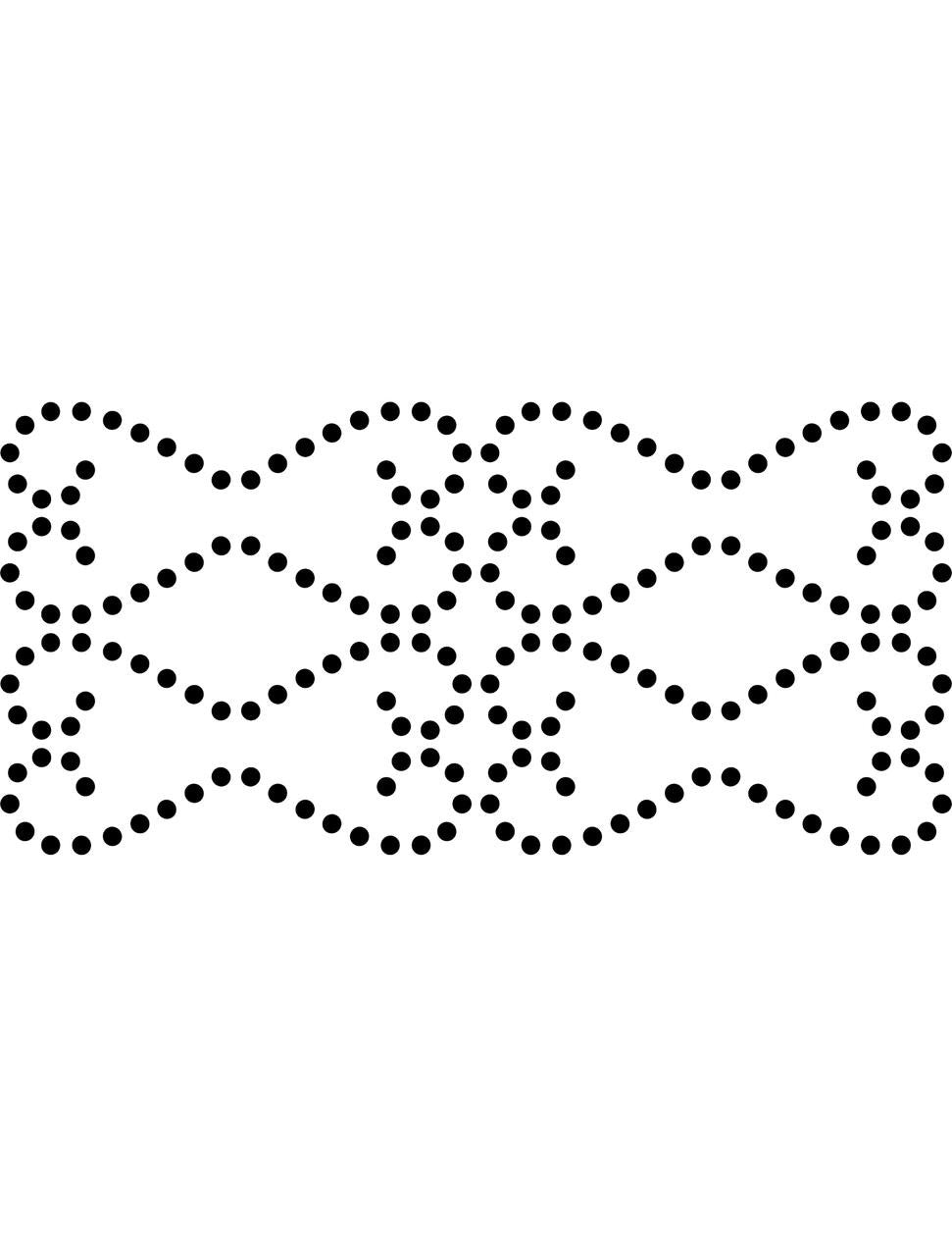 Belles and Whistles Stencil 15" x 7/7.5" / Dixie Belle Paint