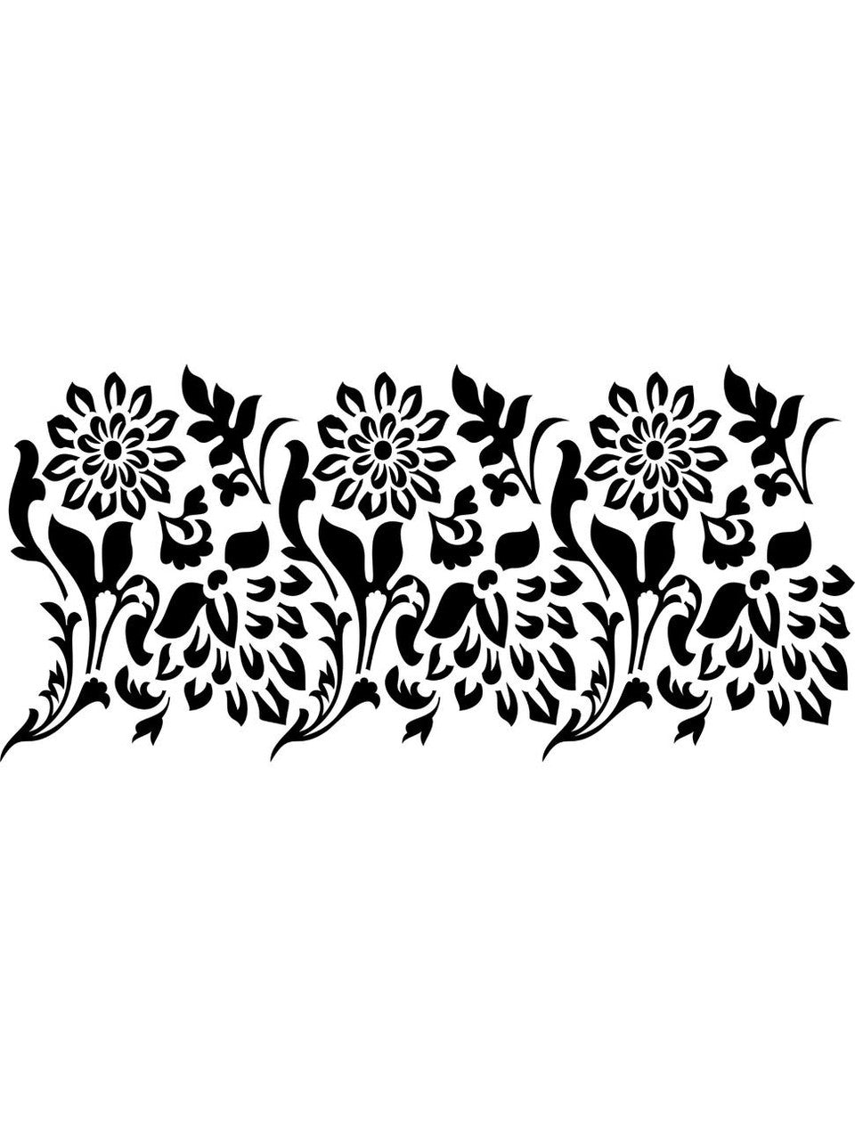 Belles and Whistles Stencil 15" x 7/7.5" / Dixie Belle Paint