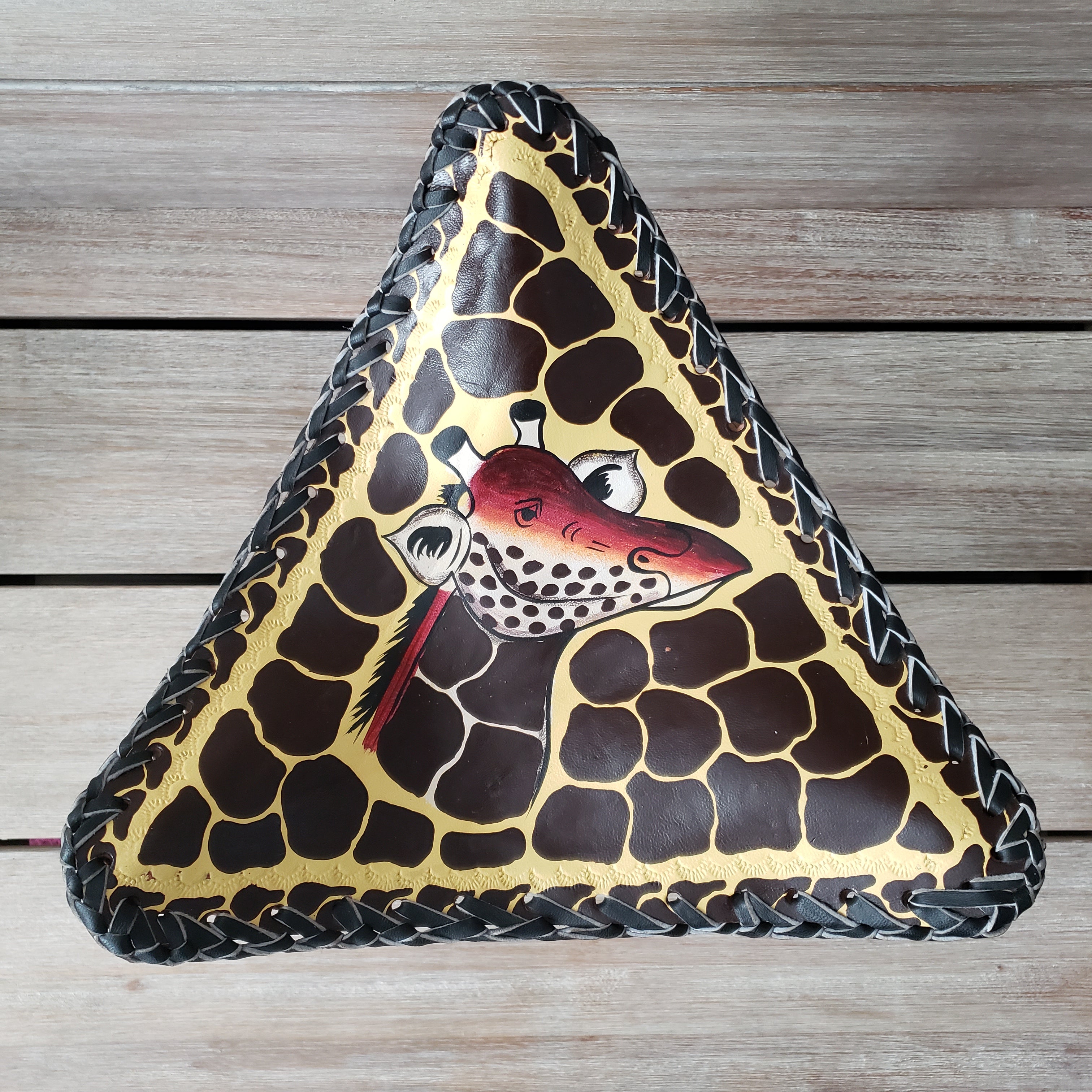 Safari Friends Leather Tripod Stool