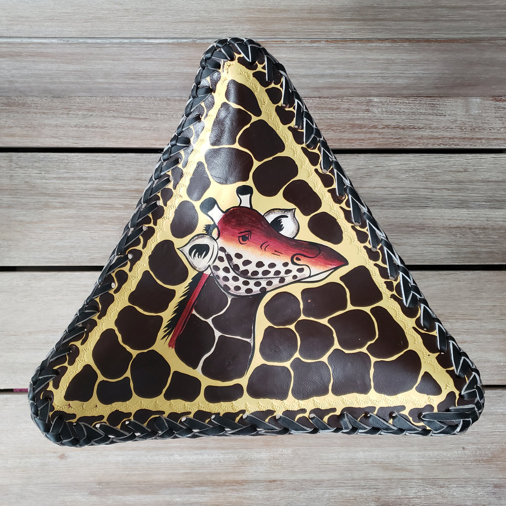 Safari Friends Leather Tripod Stool