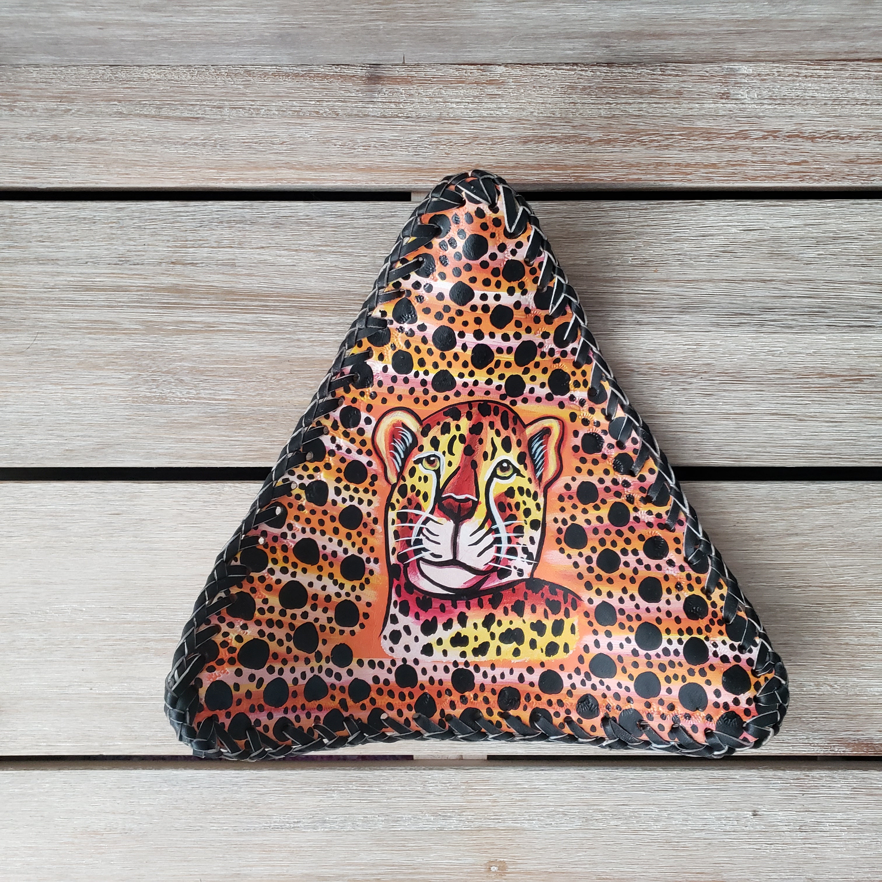 Safari Friends Leather Tripod Stool