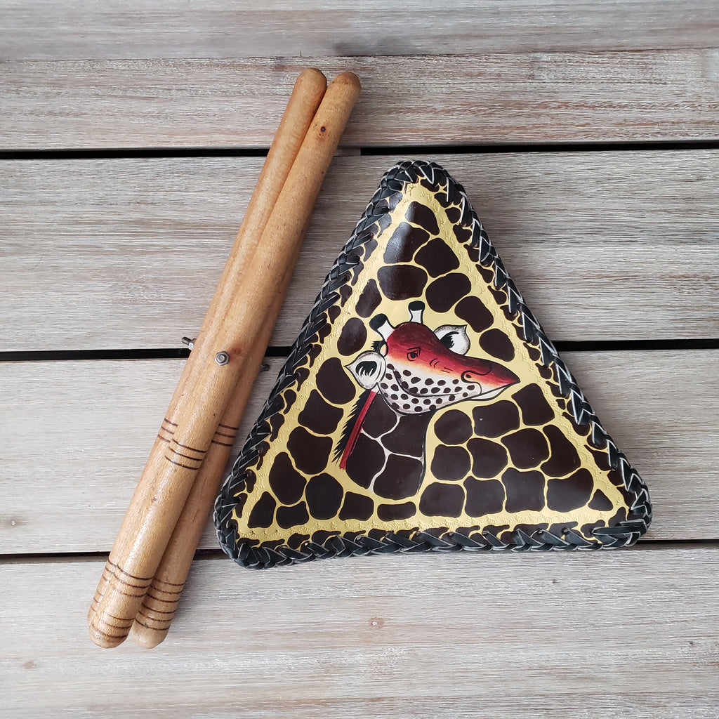 Safari Friends Leather Tripod Stool