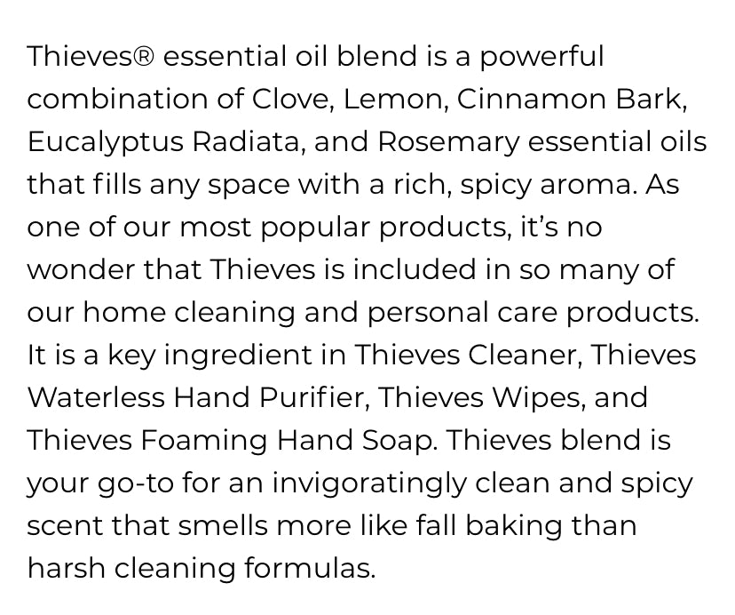 Thieves Products (Young Living Essential Oils)