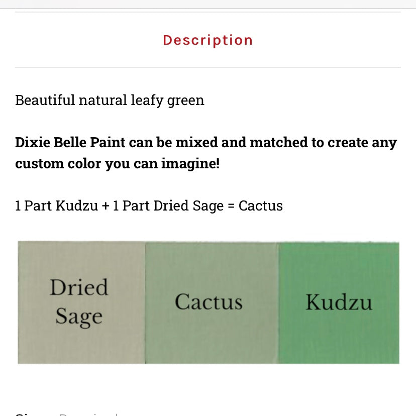 Kudzu / Dixie Belle Chalk Mineral Paint
