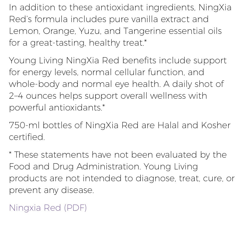 NingXia Red (Young Living Essential Oils)