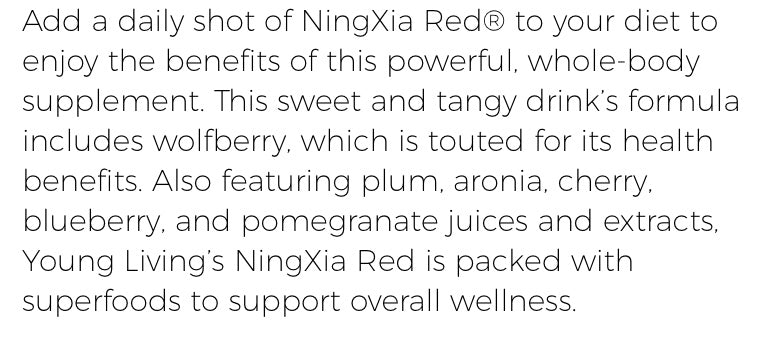 NingXia Red (Young Living Essential Oils)