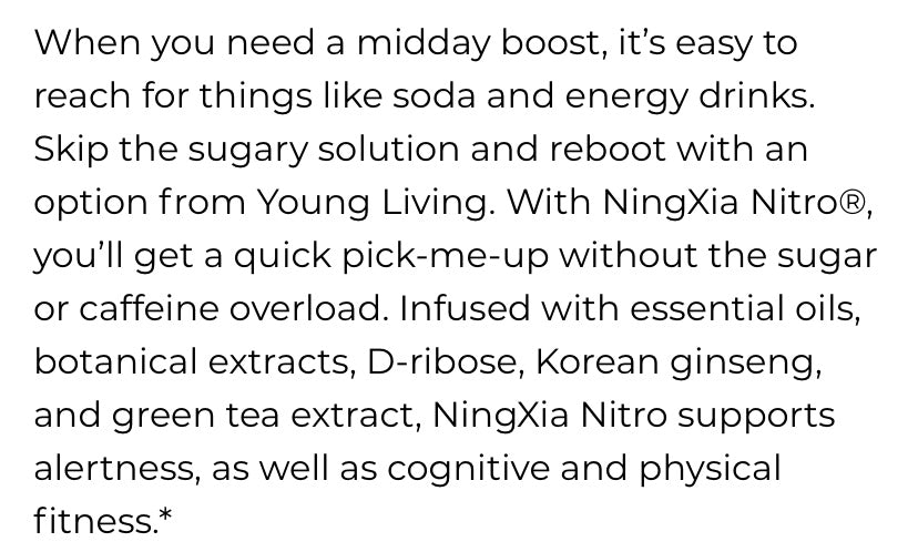 NingXia Nitro (Young Living Essential Oils)