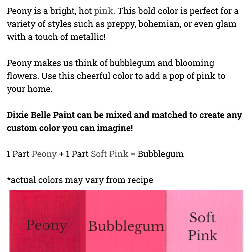 Peony Chalk Mineral Paint