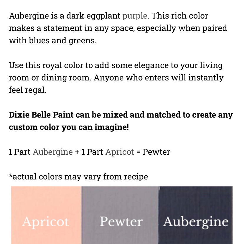 Aubergine / Dixie Belle Chalk Mineral Paint