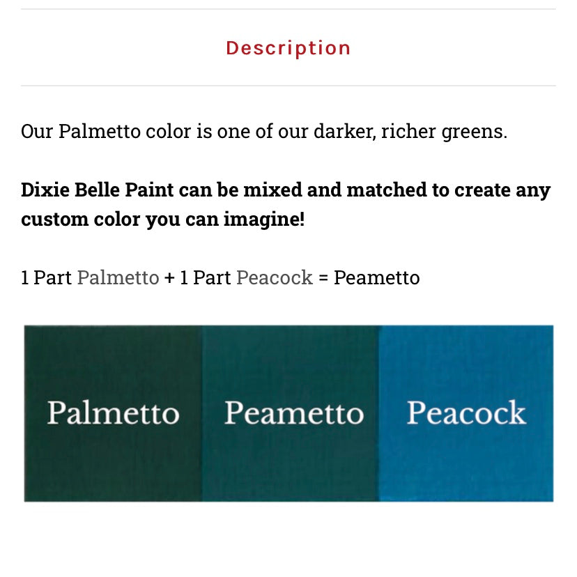Palmetto / Dixie Belle Chalk Mineral Paint