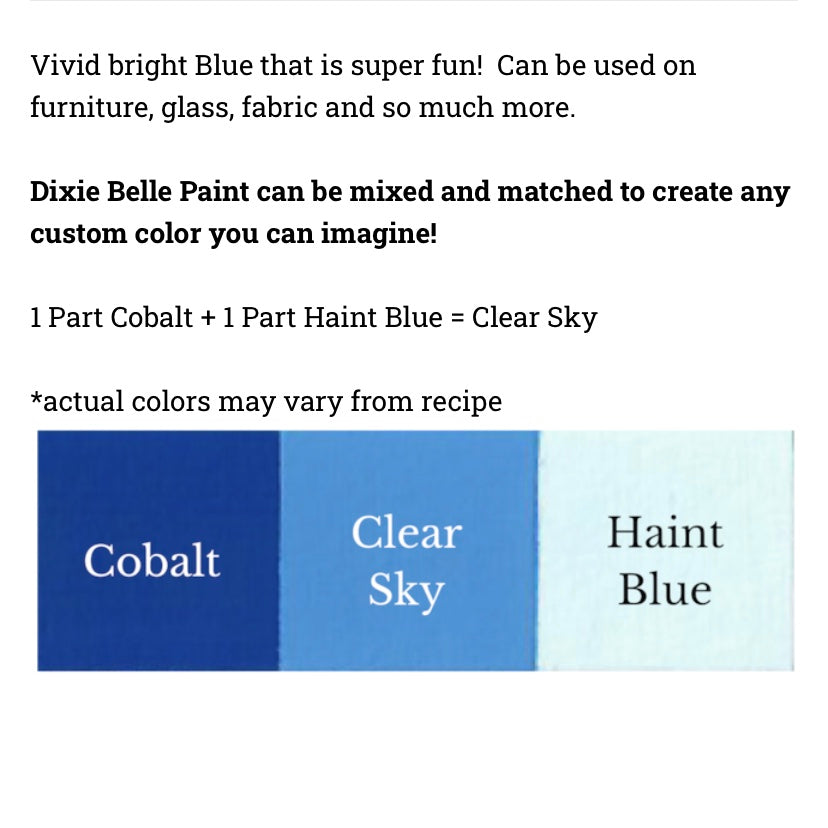 Cobalt Blue / Dixie Belle Chalk Mineral Paint