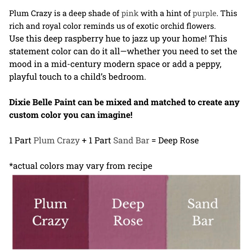 Plum Crazy / Dixie Belle Chalk Mineral Paint