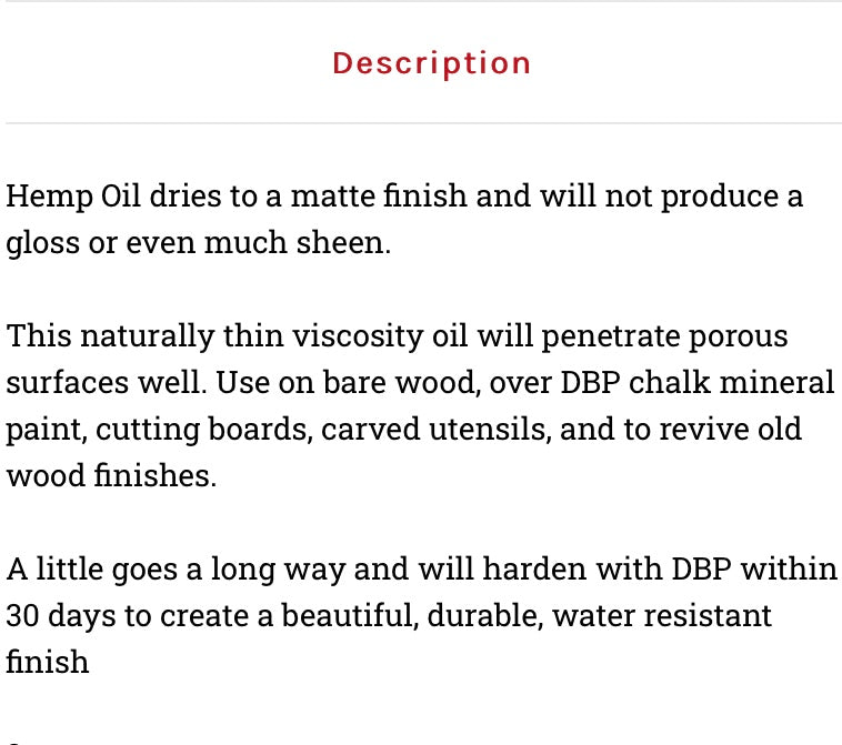 Howdy-Do Hempseed Oil / Dixie Belle Chalk Mineral Paint