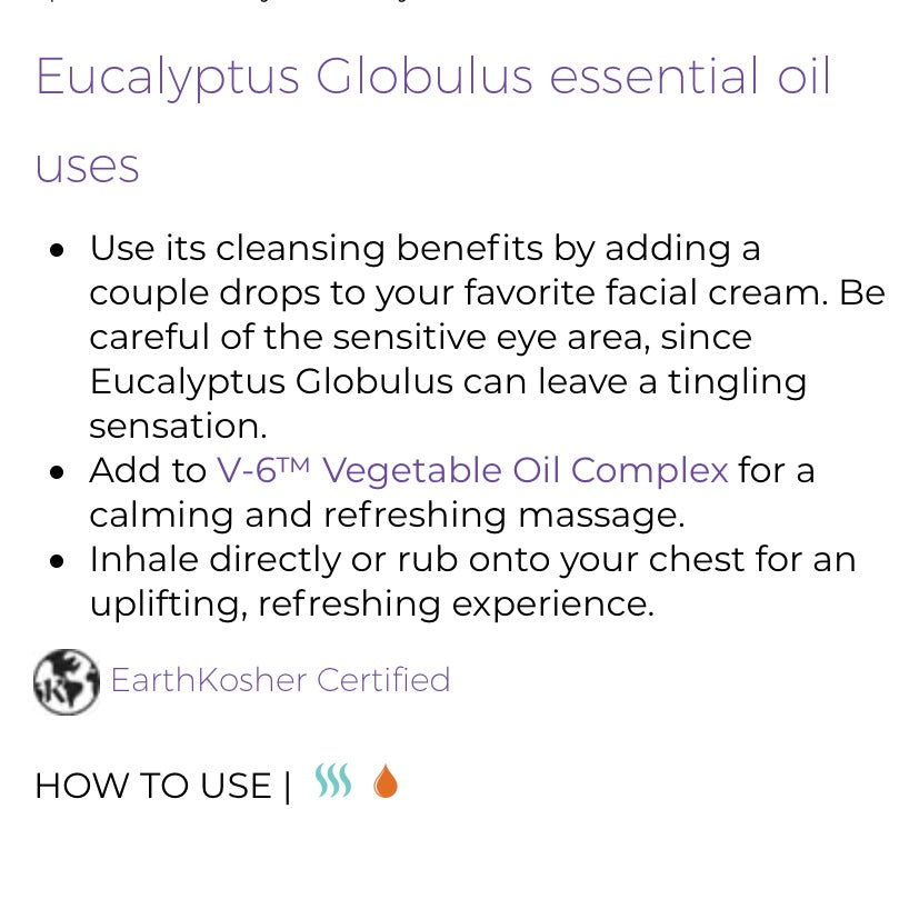 Eucalyptus Globulus Essential Oil (Young Living Essential Oils)