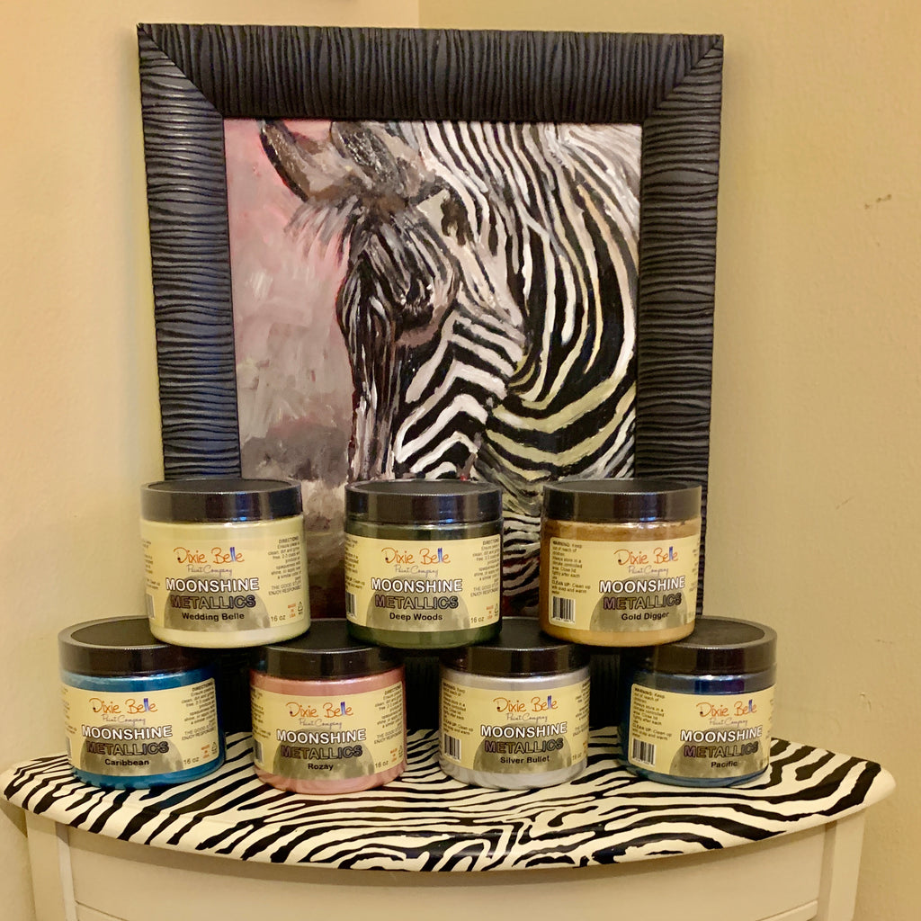 Moonshine Metallic Paint / Dixie Belle Chalk Mineral Paint
