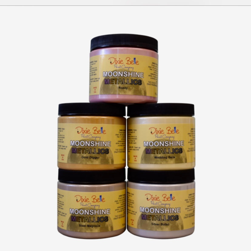 Moonshine Metallic Paint / Dixie Belle Chalk Mineral Paint