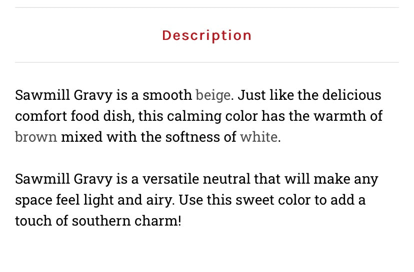 Sawmill Gravy / Dixie Belle Chalk Mineral Paint