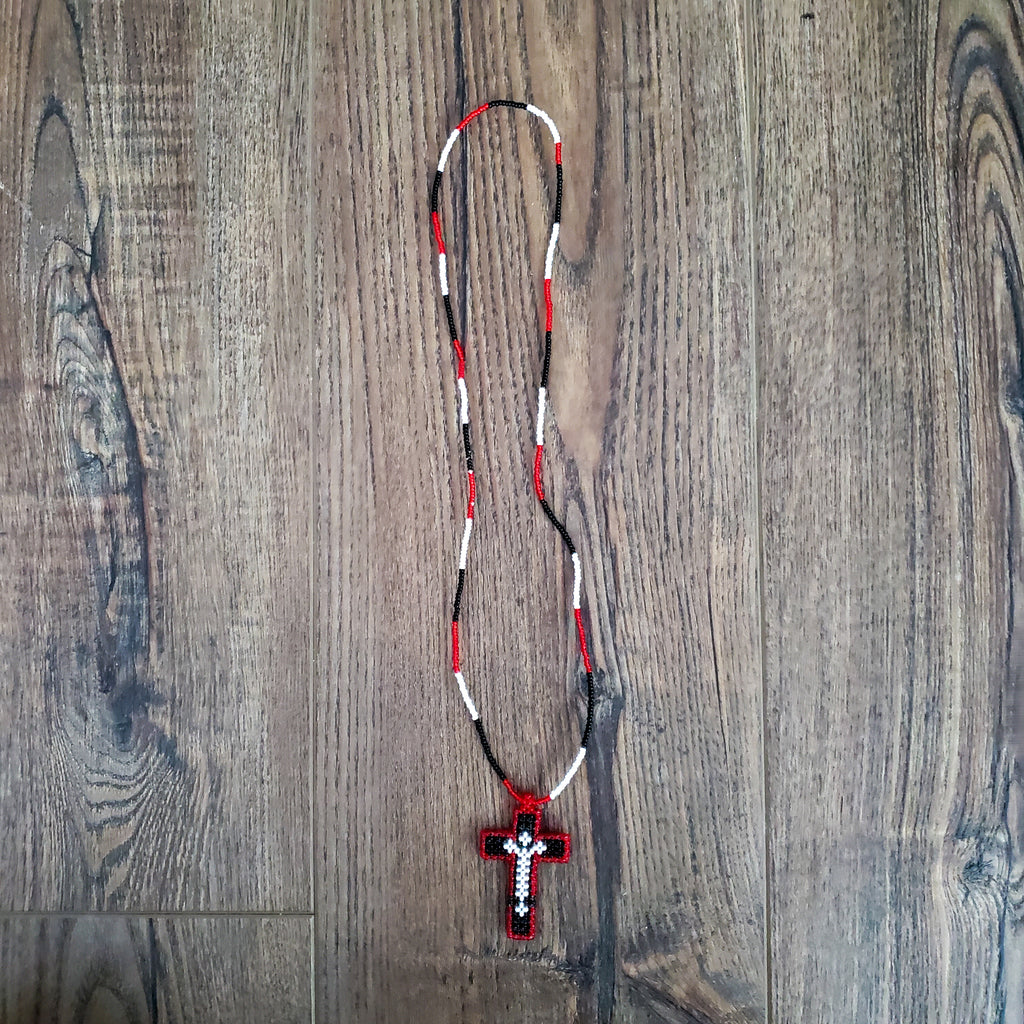 Beaded Cross Necklace