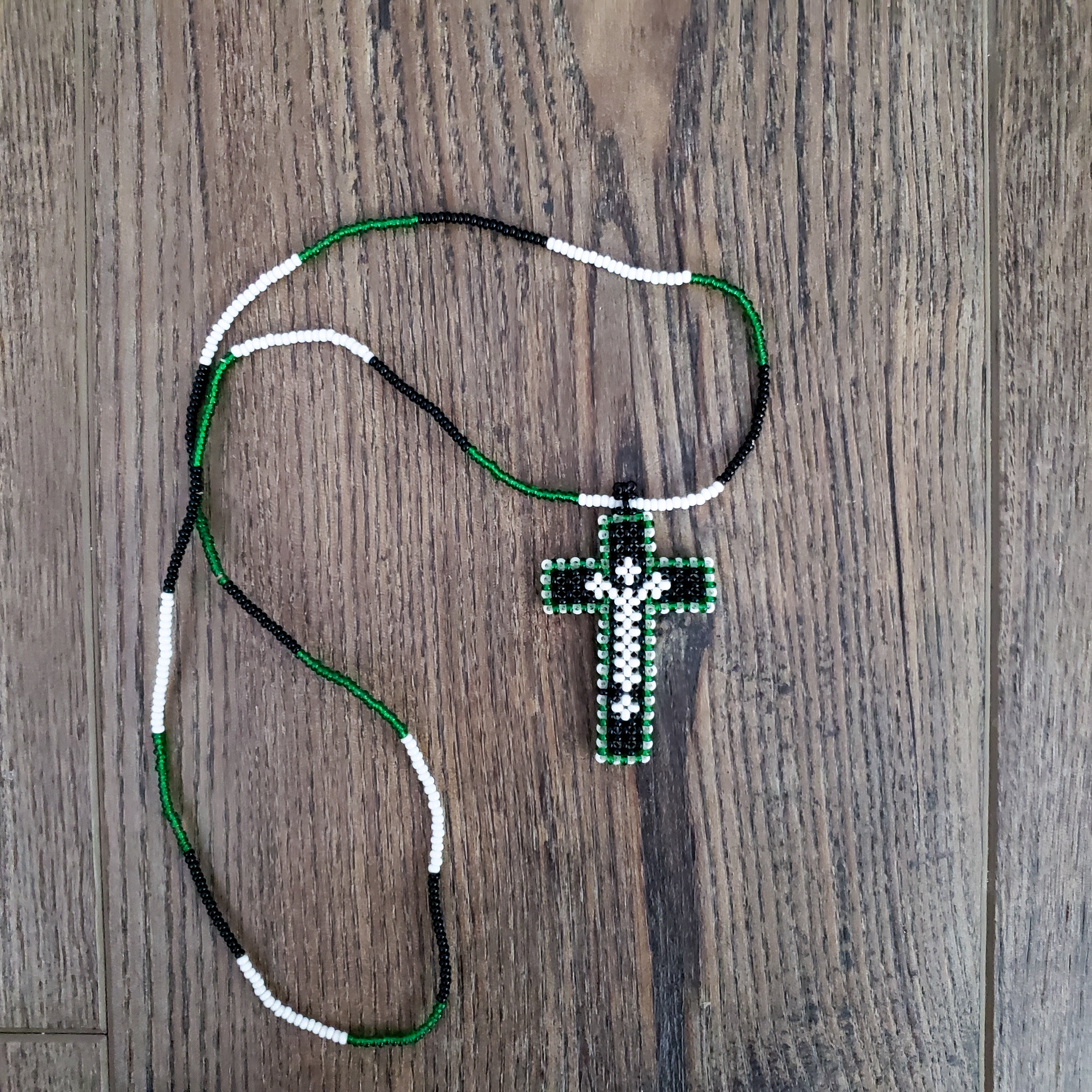 Beaded Cross Necklace