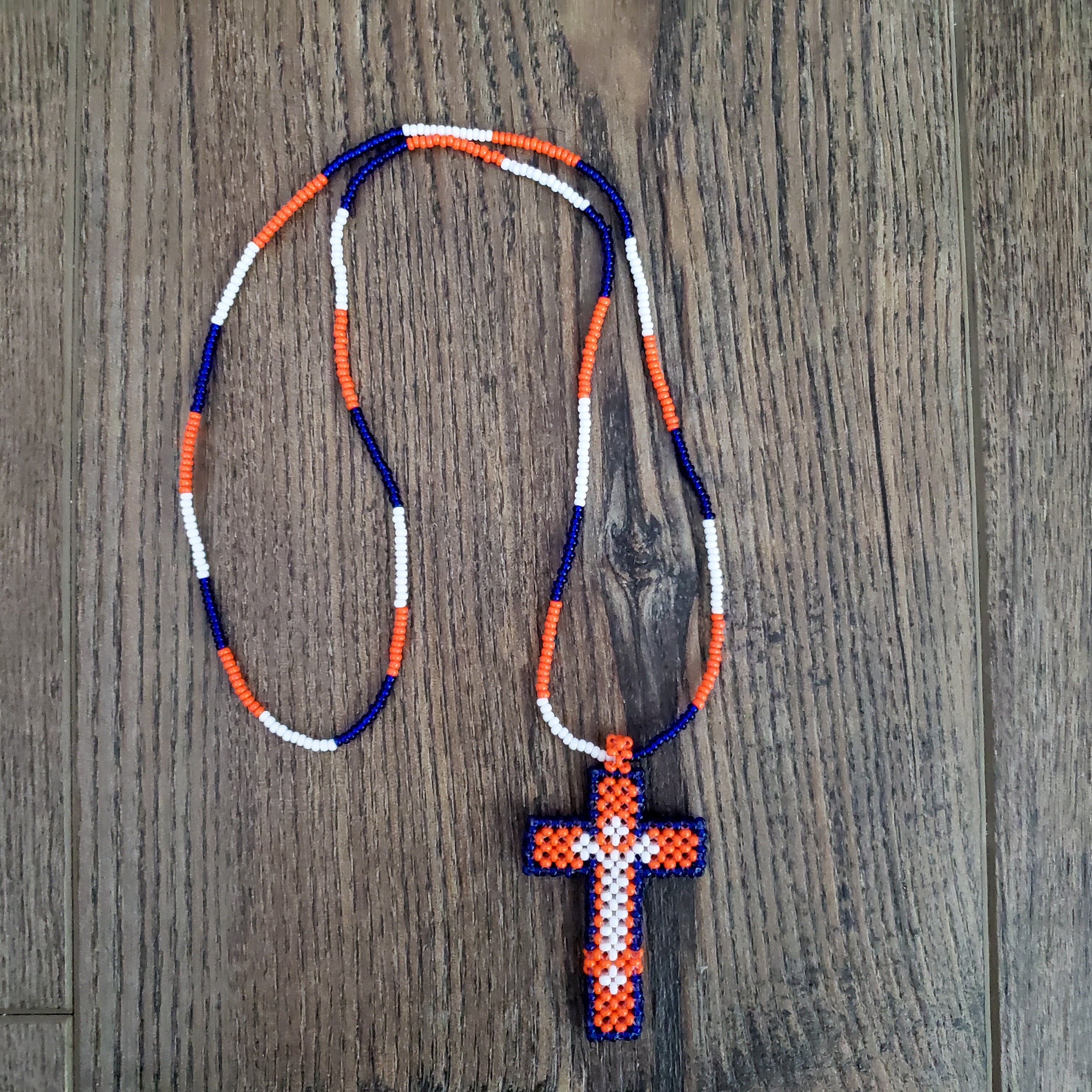 Beaded Cross Necklace