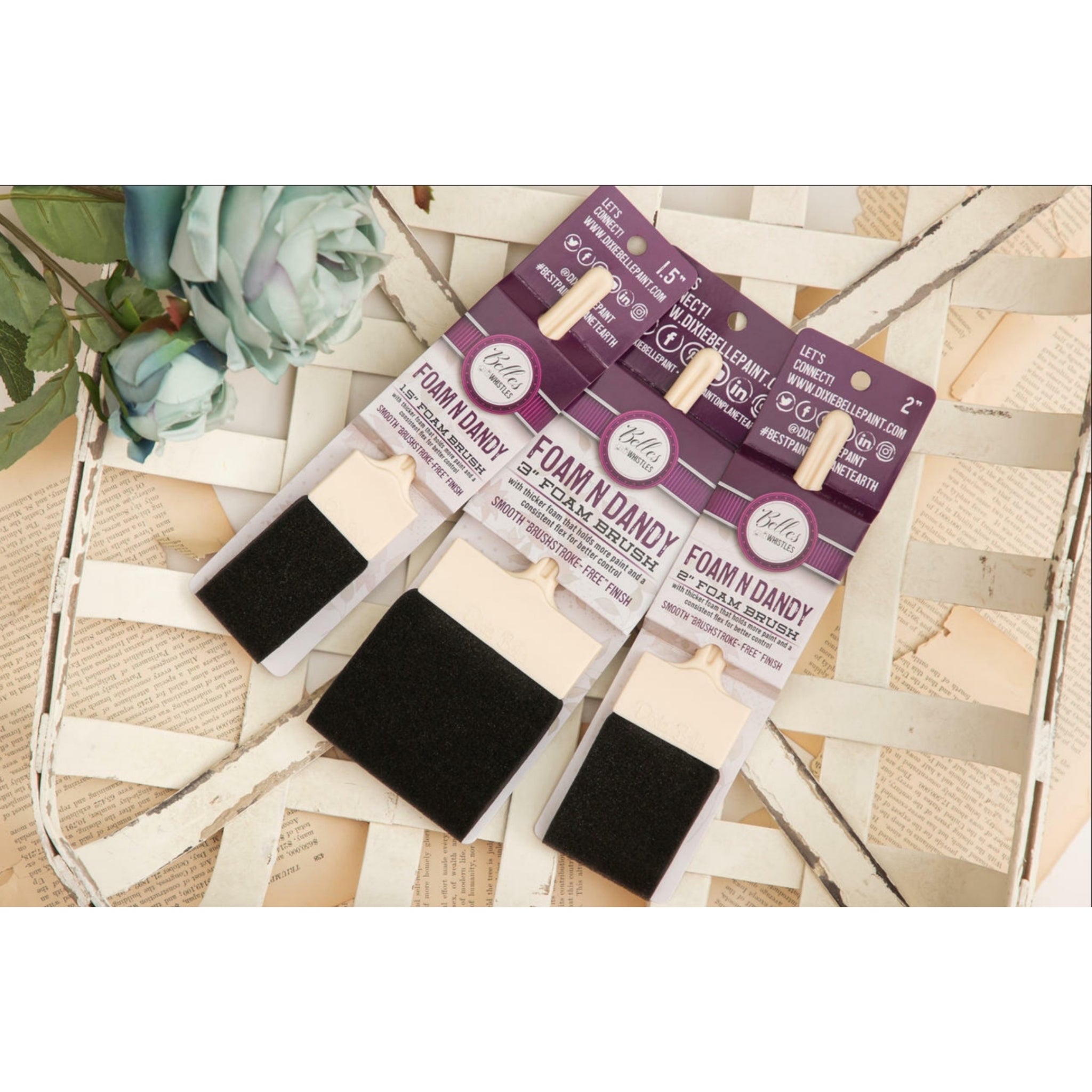 Foam N Dandy Brushes / Dixie Belle Paint Company