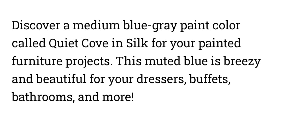 Quiet Cove / Dixie Belle Silk Mineral Paint