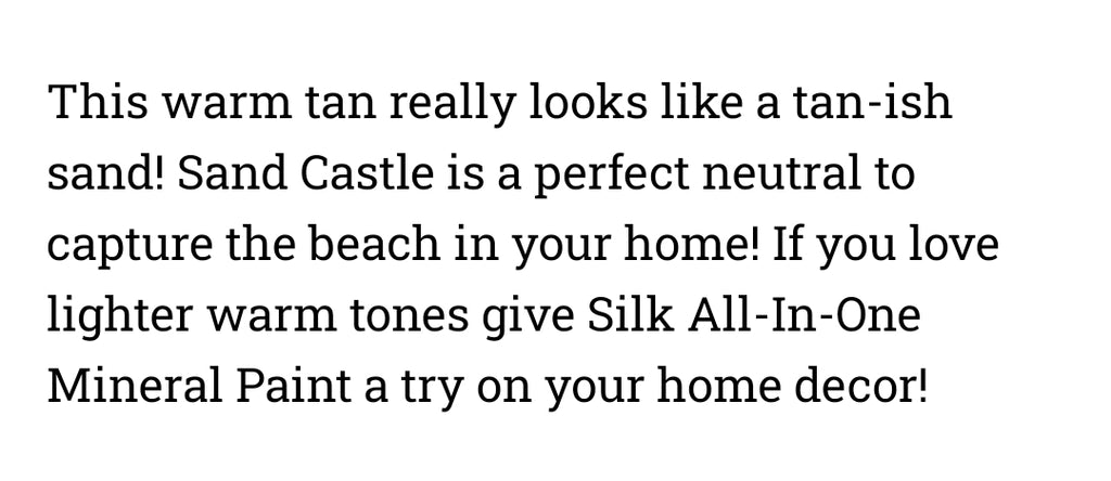 Sand Castle / Dixie Belle Silk Mineral Paint