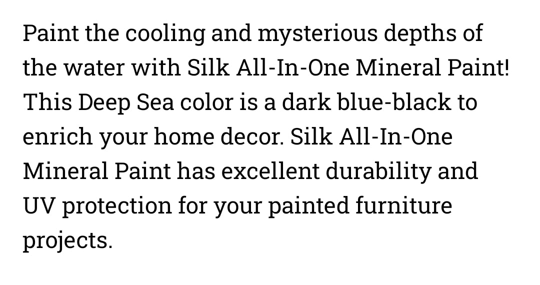 Deep Sea / Dixie Belle Silk Mineral Paint