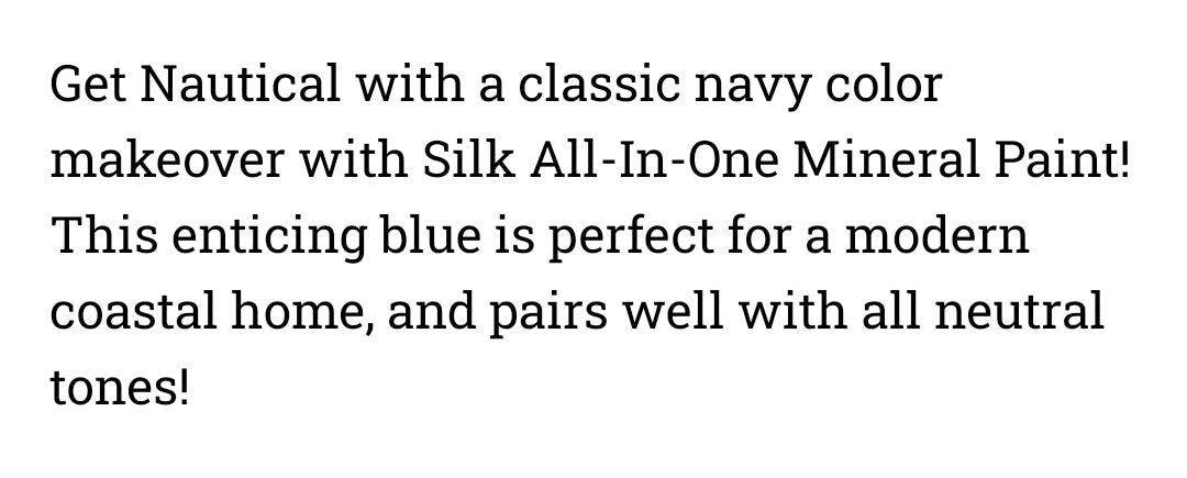 Nautical / Dixie Belle Silk Mineral Paint