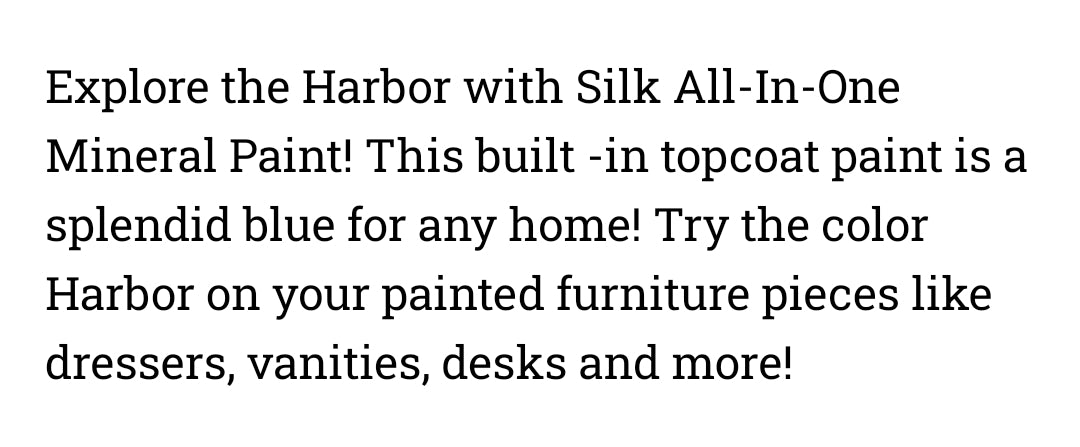 Harbor / Dixie Belle Silk Mineral Paint