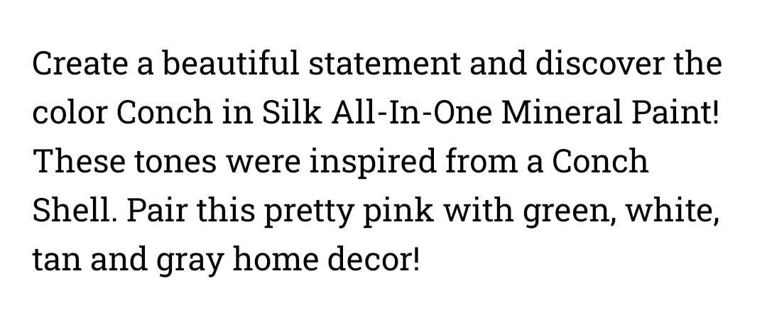 Conch / Dixie Belle Silk Mineral Paint
