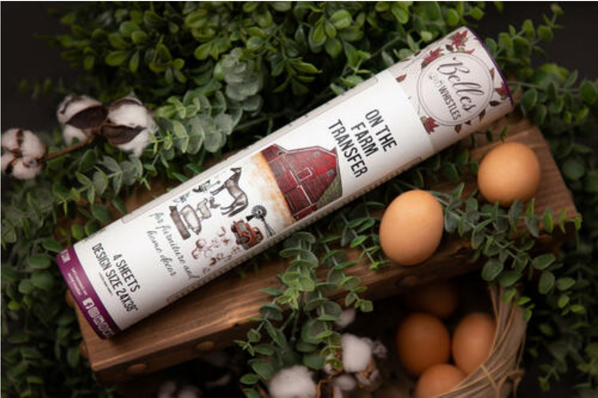 Belles & Whistles brand Transfers from Dixie Belle Paint