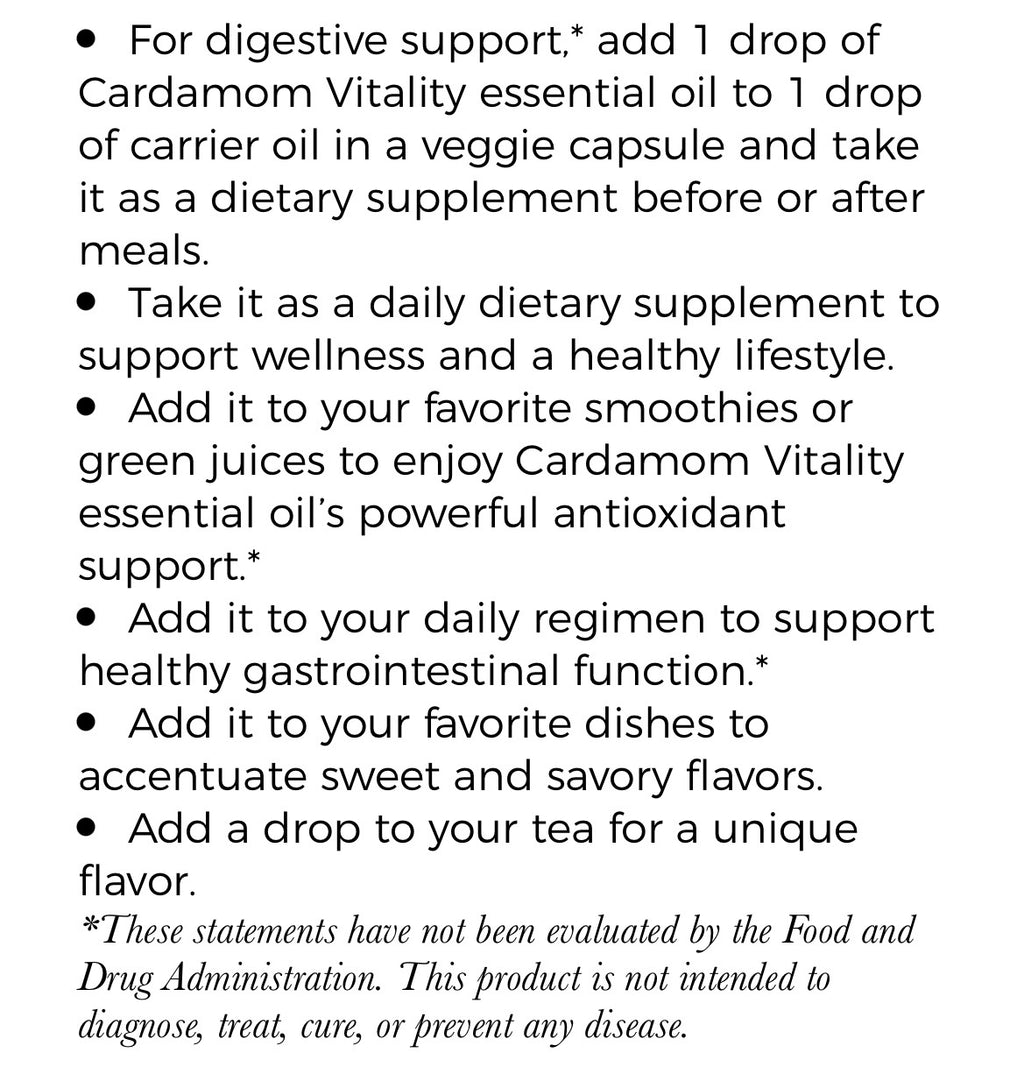 Cardamom Essential Oil (Young Living Essential Oils)