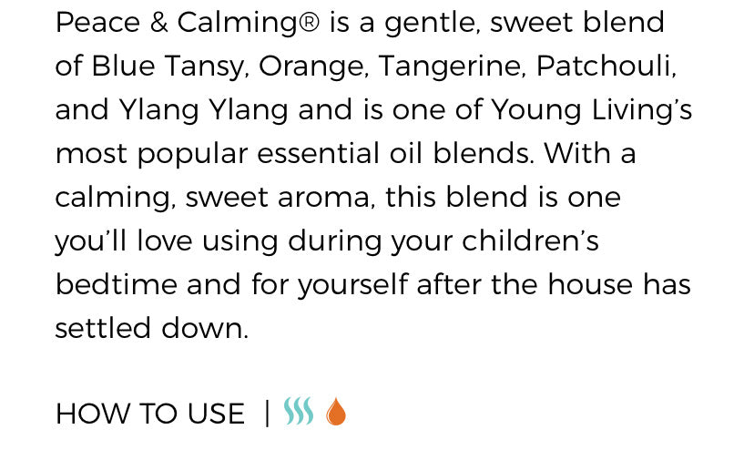 Peace and Calming  Essential Oil (Young Living Essential Oils)