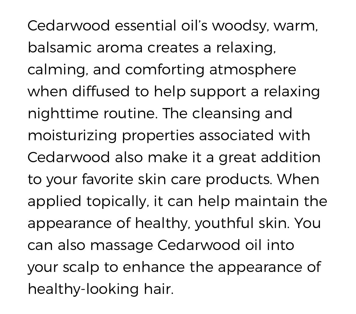 Cedarwood Essential Oil (Young Living Essential Oils)