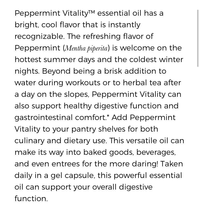Peppermint Essential Oil (Young Living Essential Oils)