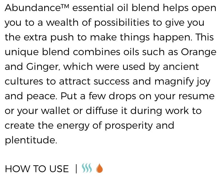 Abundance Essential Oil (Young Living Essential Oils)