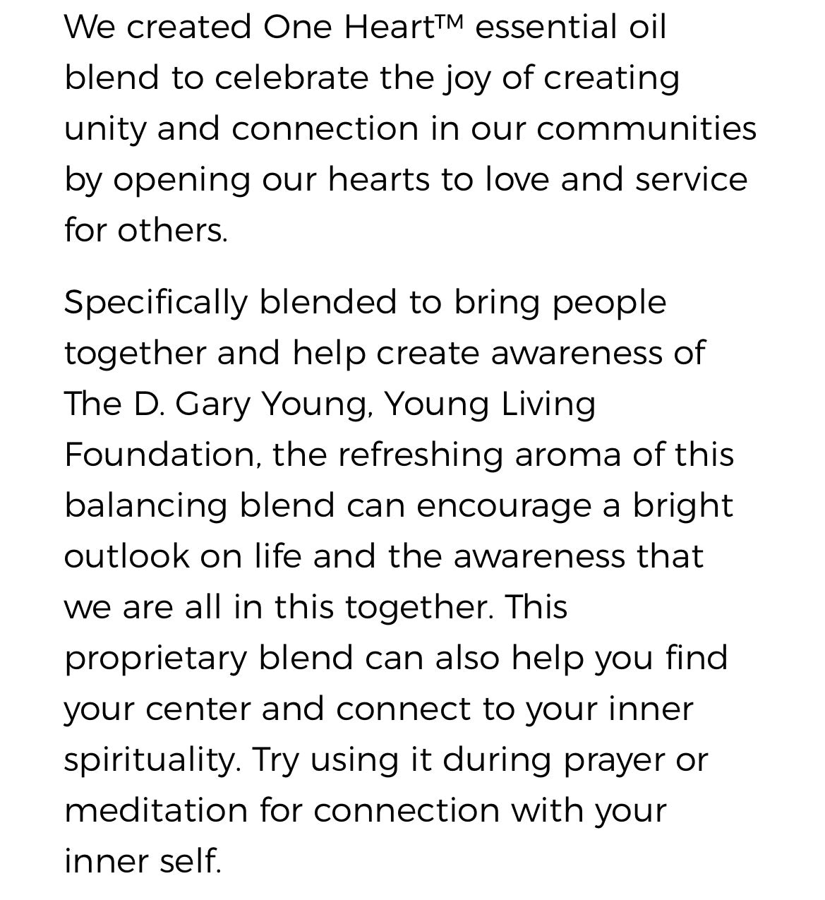 One Heart Essential Oil (Young Living Essential Oils)