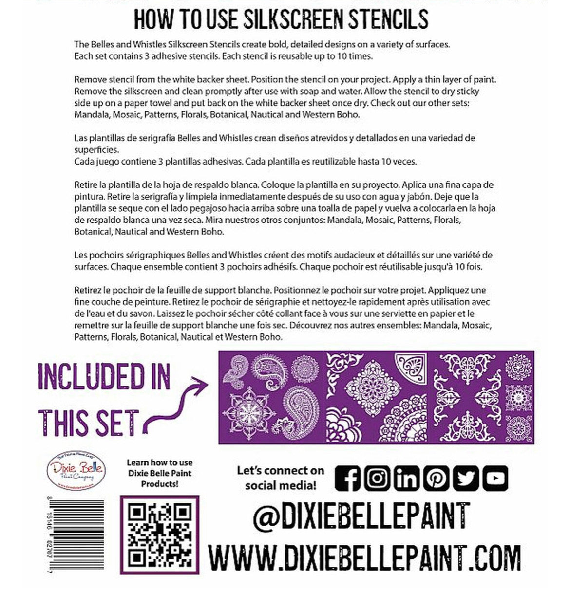 Silkscreen Stencils / Dixie Belle Chalk Mineral Paint